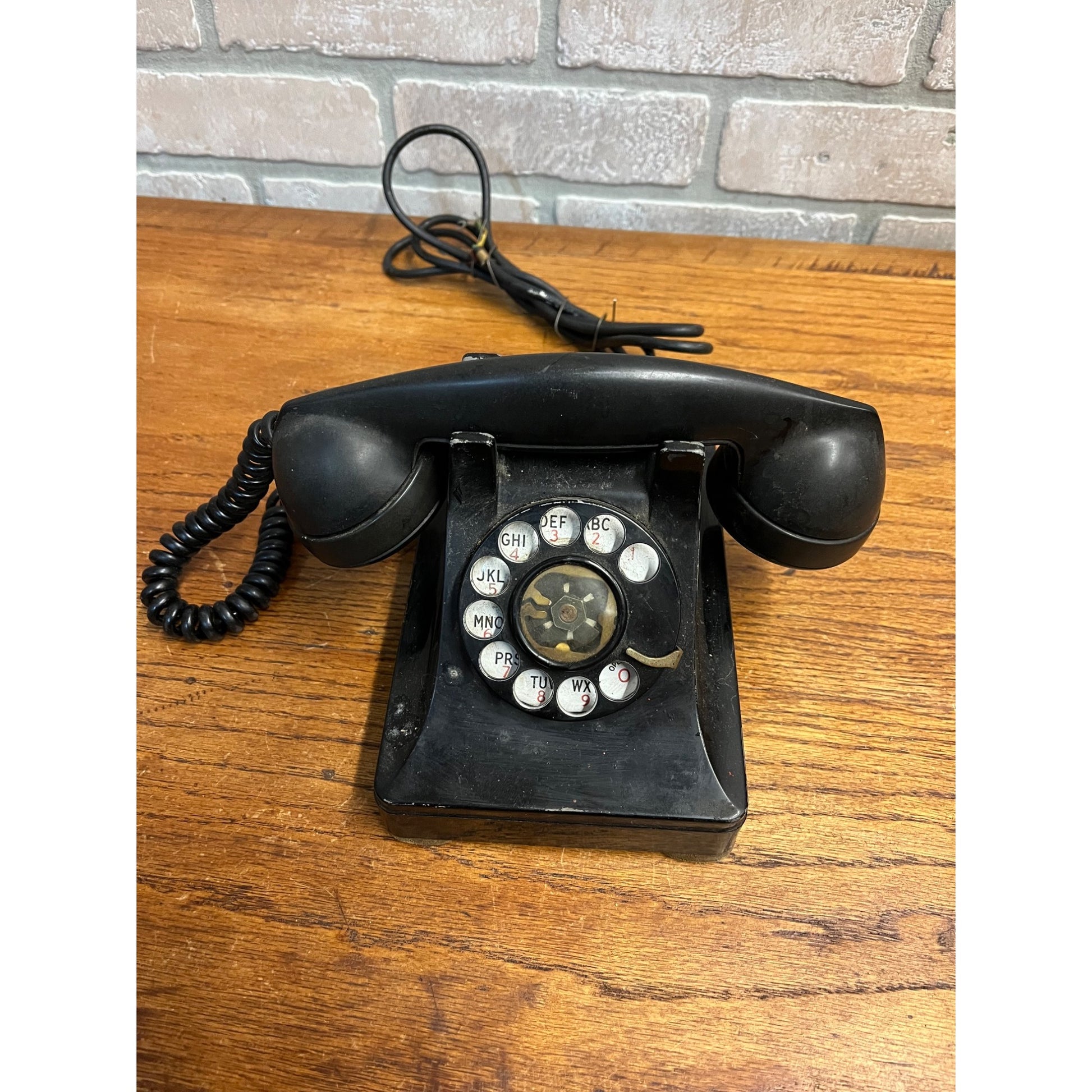 Vintage 1940s Western Electric F1W Rotary Telephone Black Phone