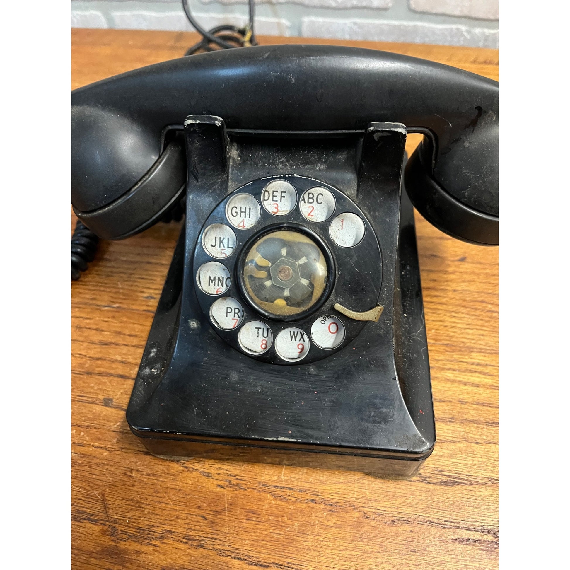 Vintage 1940s Western Electric F1W Rotary Telephone Black Phone