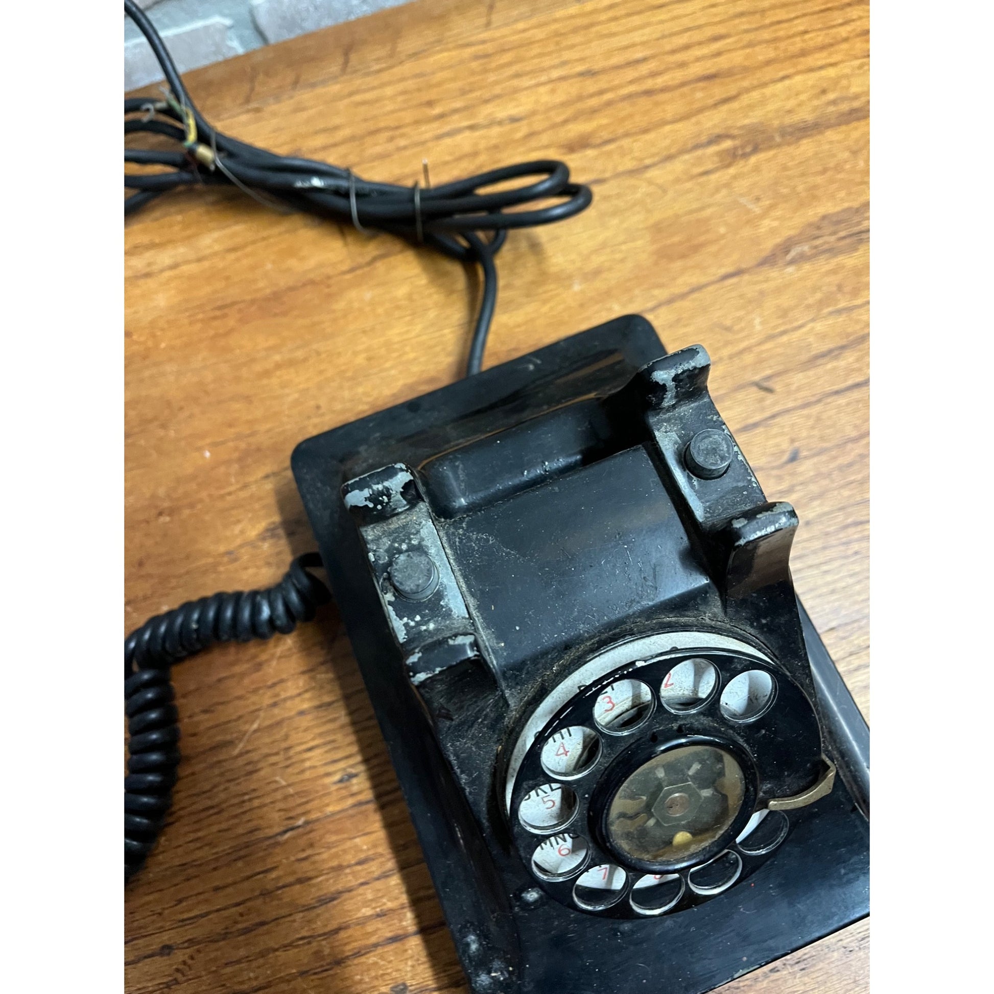 Vintage 1940s Western Electric F1W Rotary Telephone Black Phone