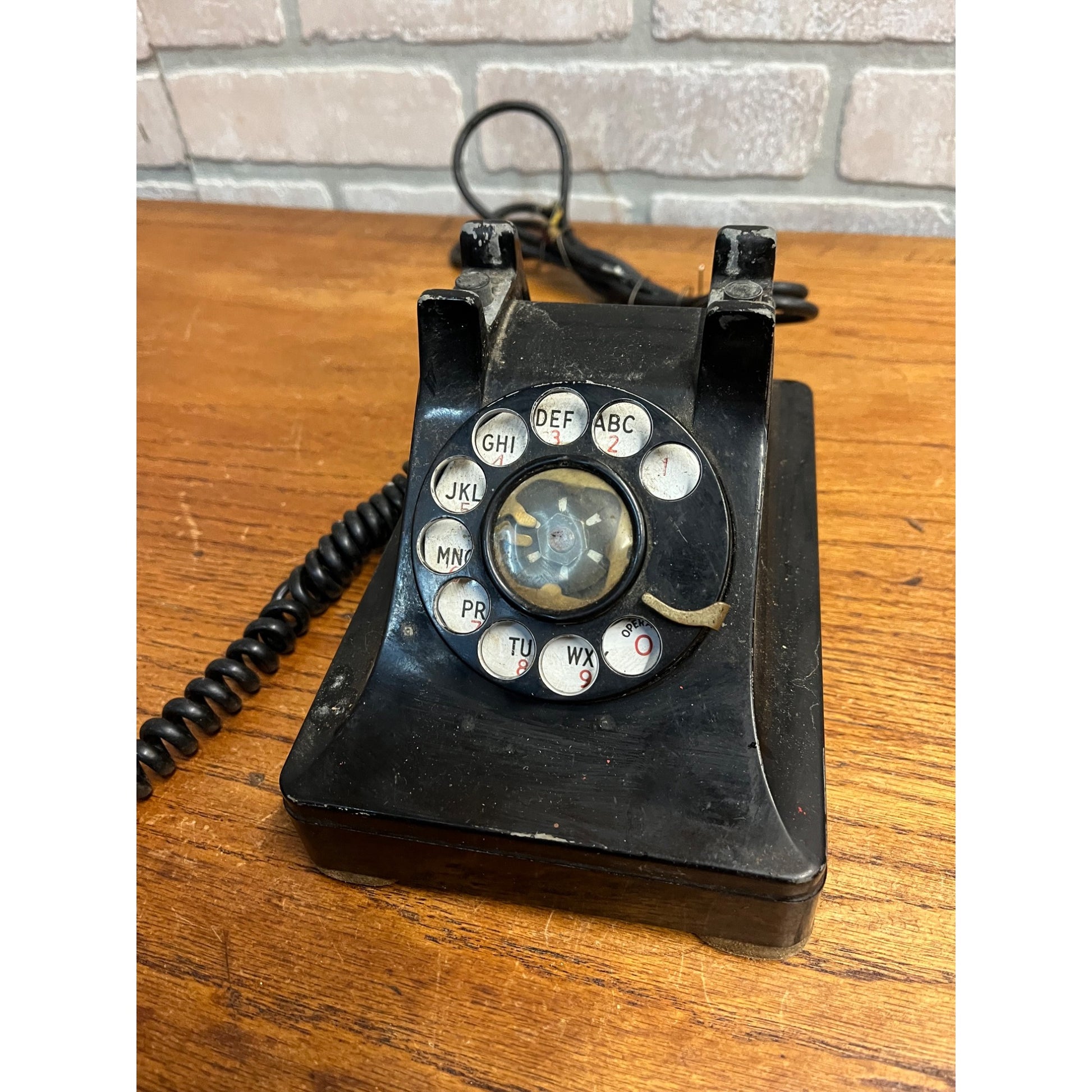 Vintage 1940s Western Electric F1W Rotary Telephone Black Phone