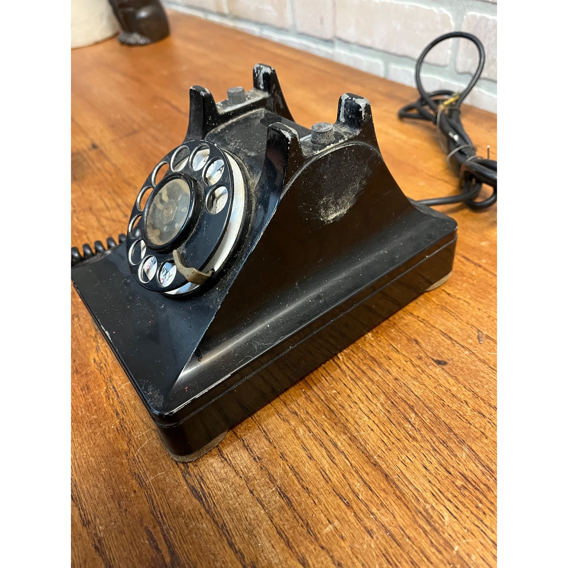 Vintage 1940s Western Electric F1W Rotary Telephone Black Phone