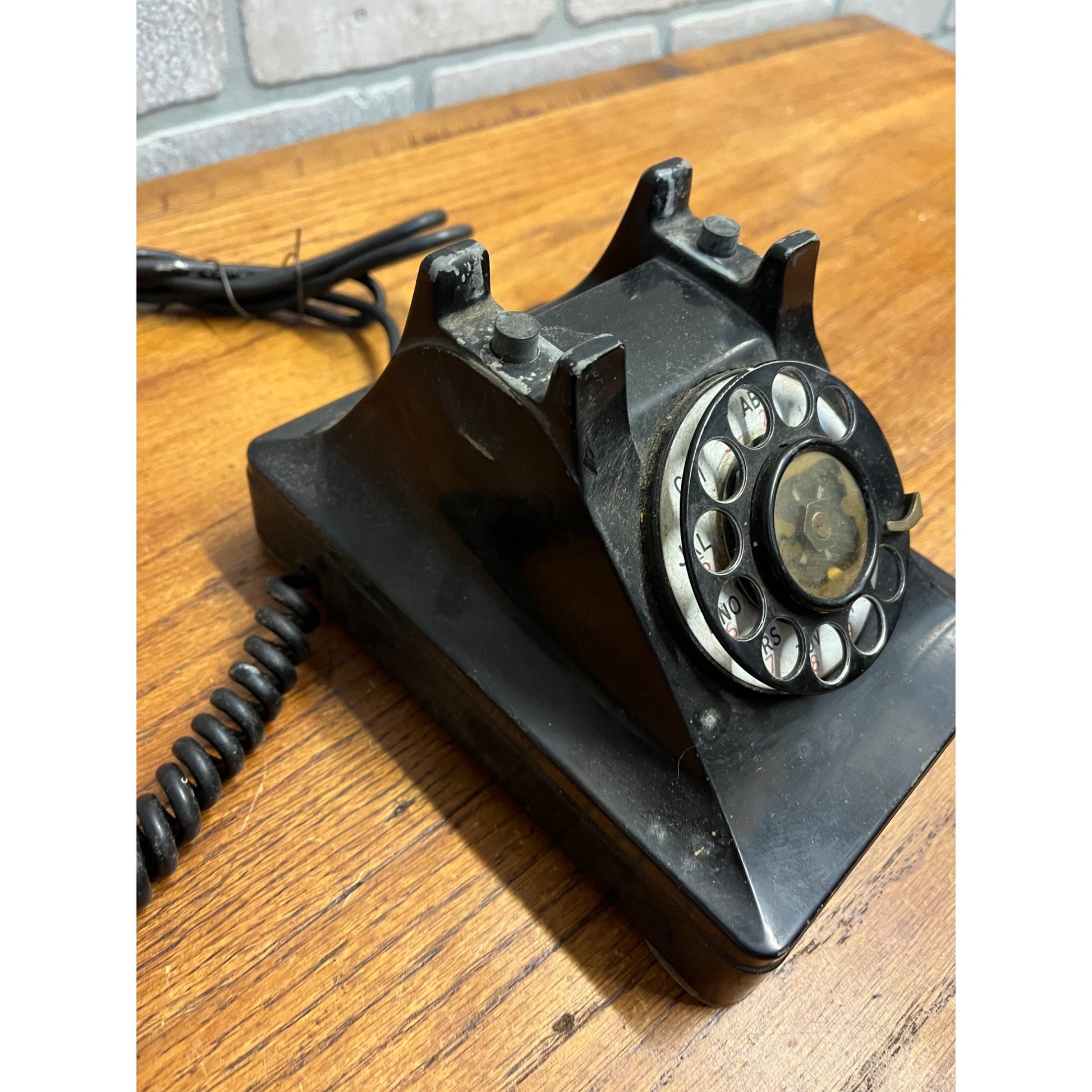 Vintage 1940s Western Electric F1W Rotary Telephone Black Phone