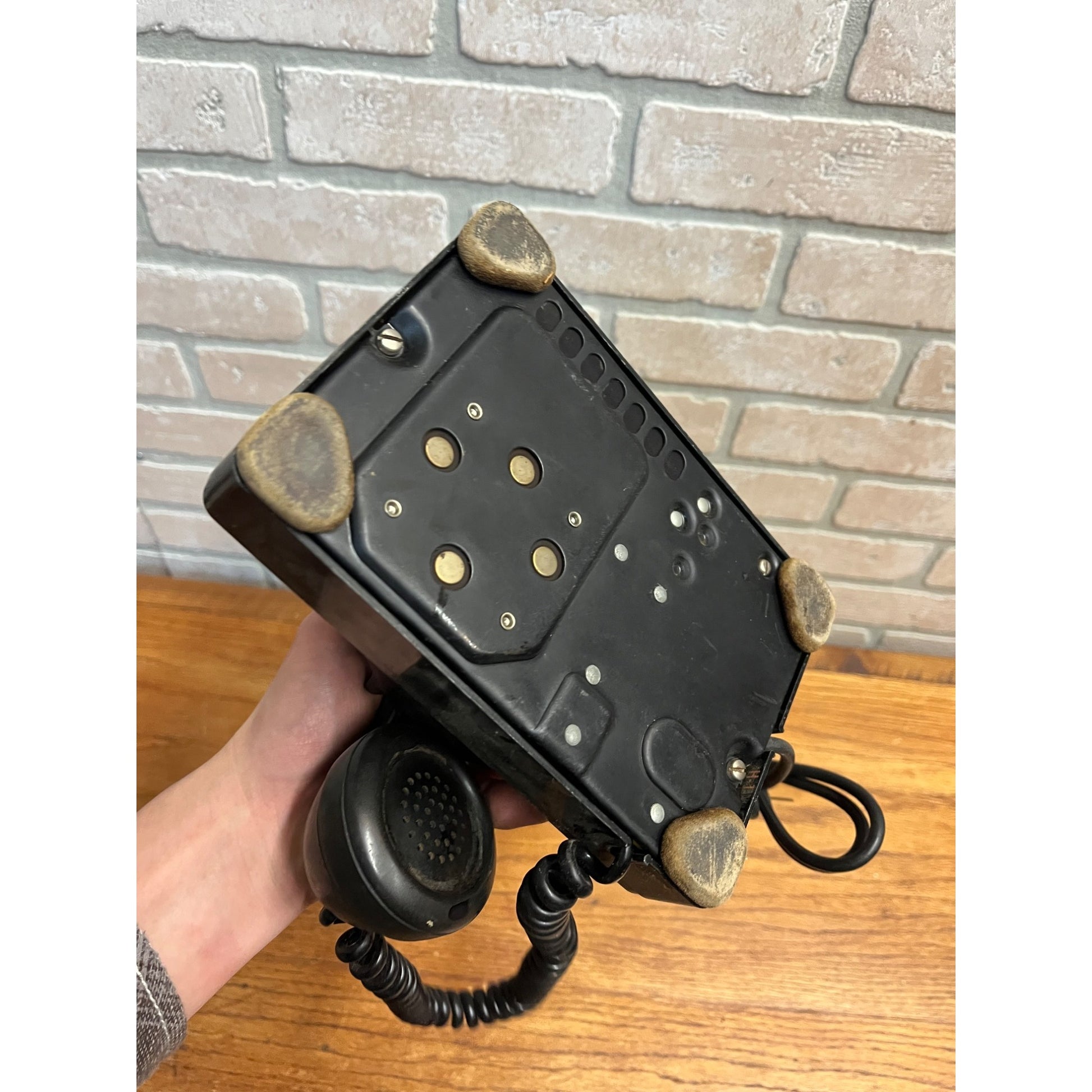 Vintage 1940s Western Electric F1W Rotary Telephone Black Phone