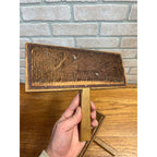 Primitive Antique Wooden Wool Paddle Sheep Cards Farm Tool Weaving Spinning