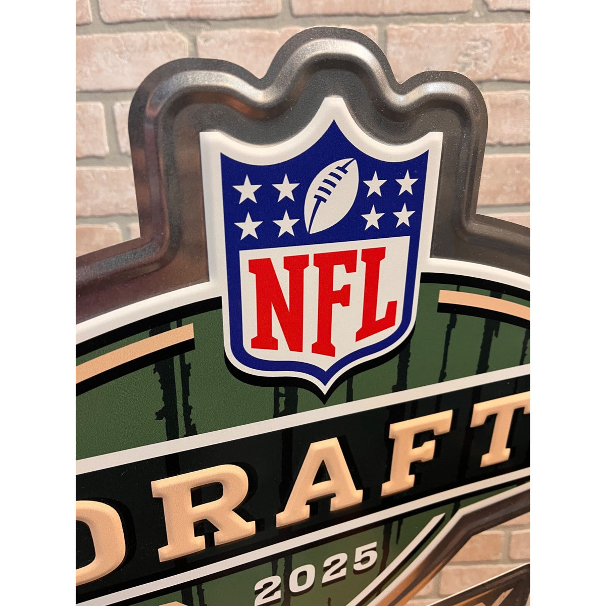 RARE Bud Light NFL Draft 2025 Green Bay Packers Metal Tin Beer Sign Placard