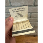 Vintage Fred Rueping Leather Co. Fond du Lac Wis Advertising FULL Matchbook Indian