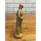 Original WWII USN US Navy Sailor Syroco Statue Figurine Keepsake Vintage 1940s WW2