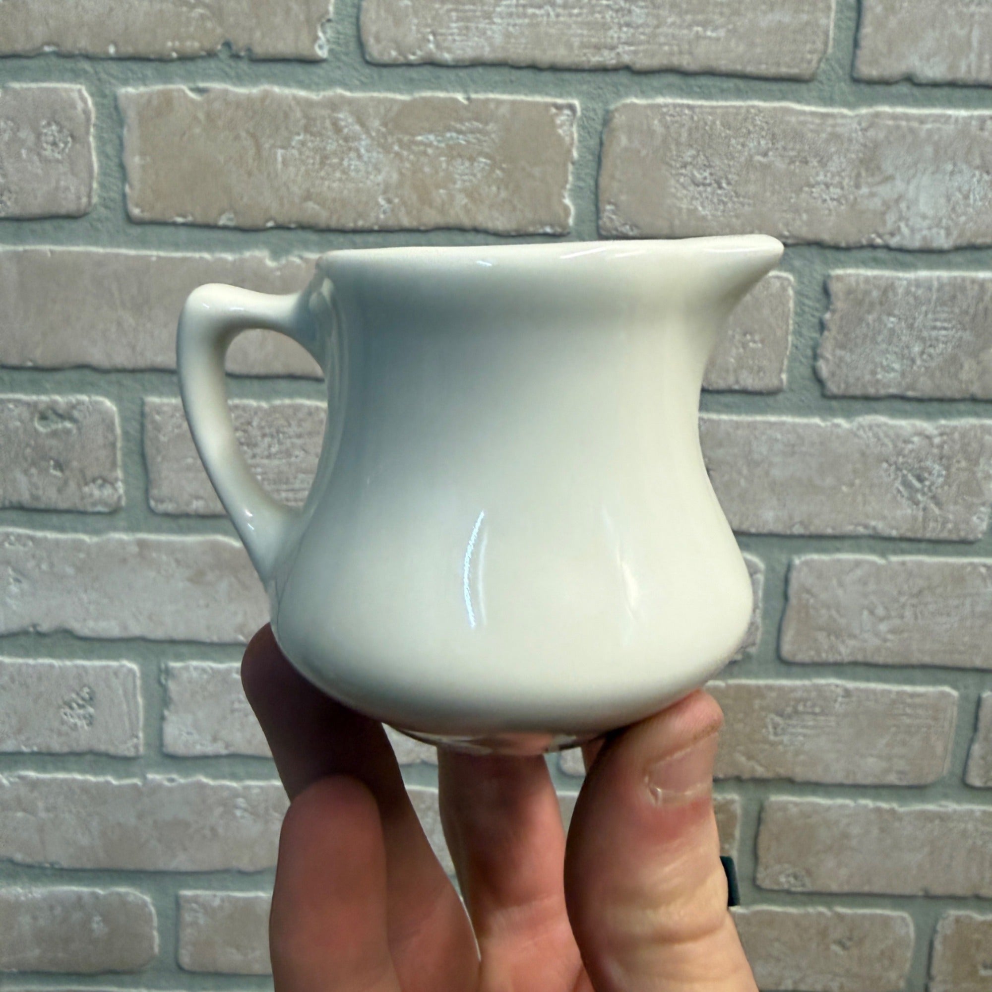 Syscoware Ceramic Creamer Pitcher Tall White Ironstone Kitchen Decor