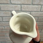 Syscoware Ceramic Creamer Pitcher Tall White Ironstone Kitchen Decor