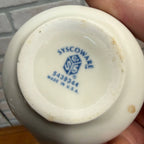 Syscoware Ceramic Creamer Pitcher Tall White Ironstone Kitchen Decor
