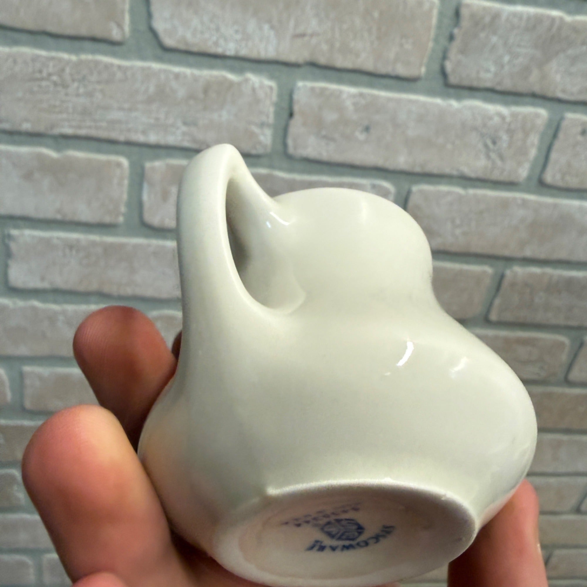 Syscoware Ceramic Creamer Pitcher Tall White Ironstone Kitchen Decor