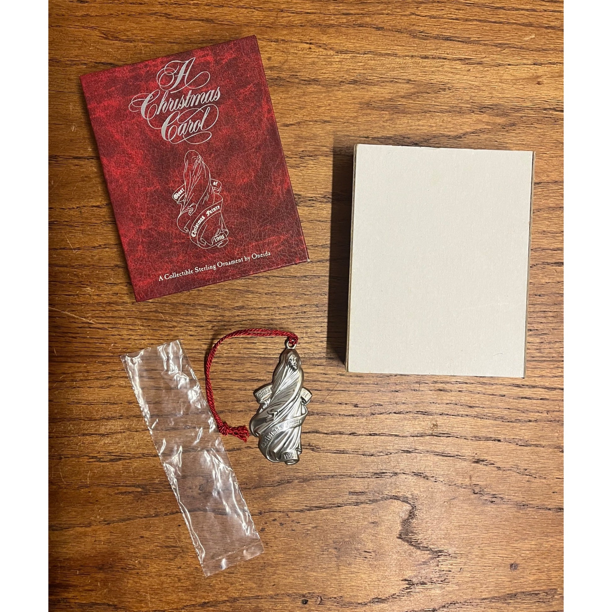 Oneida Sterling Silver Dickens A Christmas Carol Ornament 1995 Future