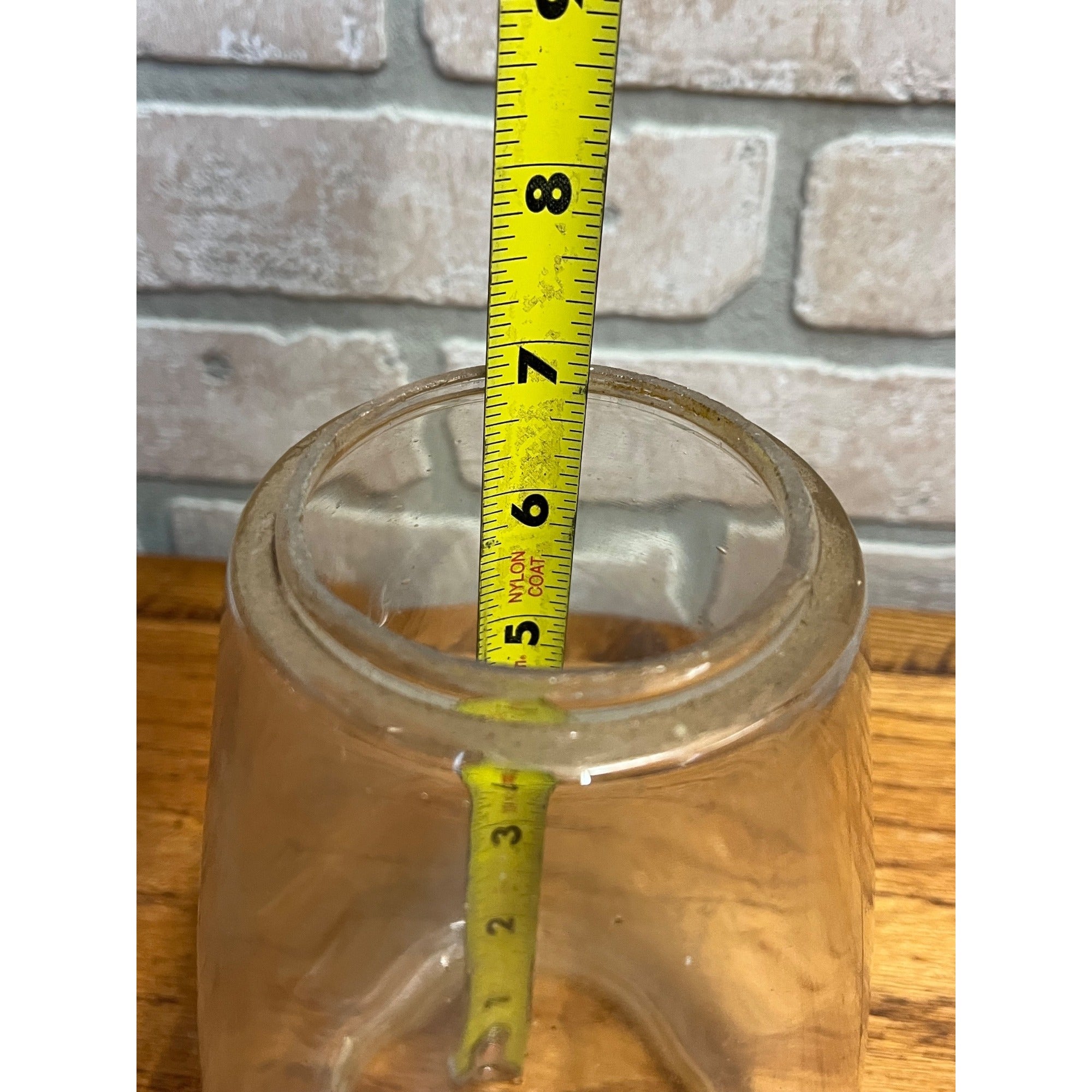 Vintage Clear Glass Lantern Globe Replacement Part - Dietz?