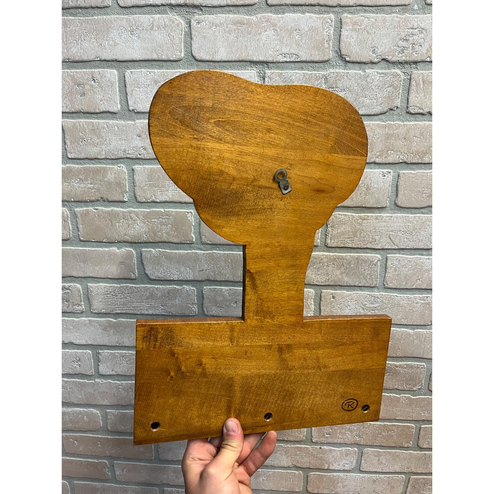 RARE Vintage E.T. Movie Extraterrestrial Wooden Carved Wall Hat Coat Hook Hanger
