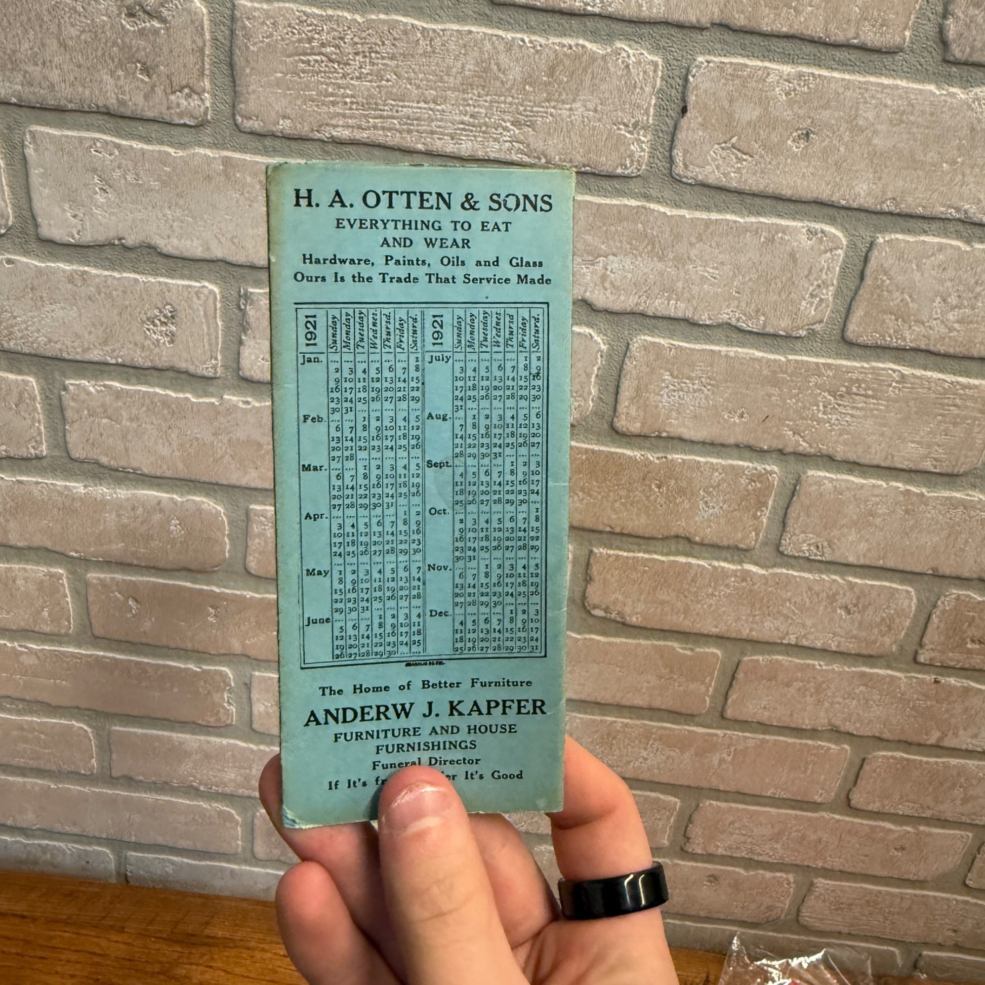 Vintage 1921 Pocket Directory of Barton Wisconsin West Bend Wis WI