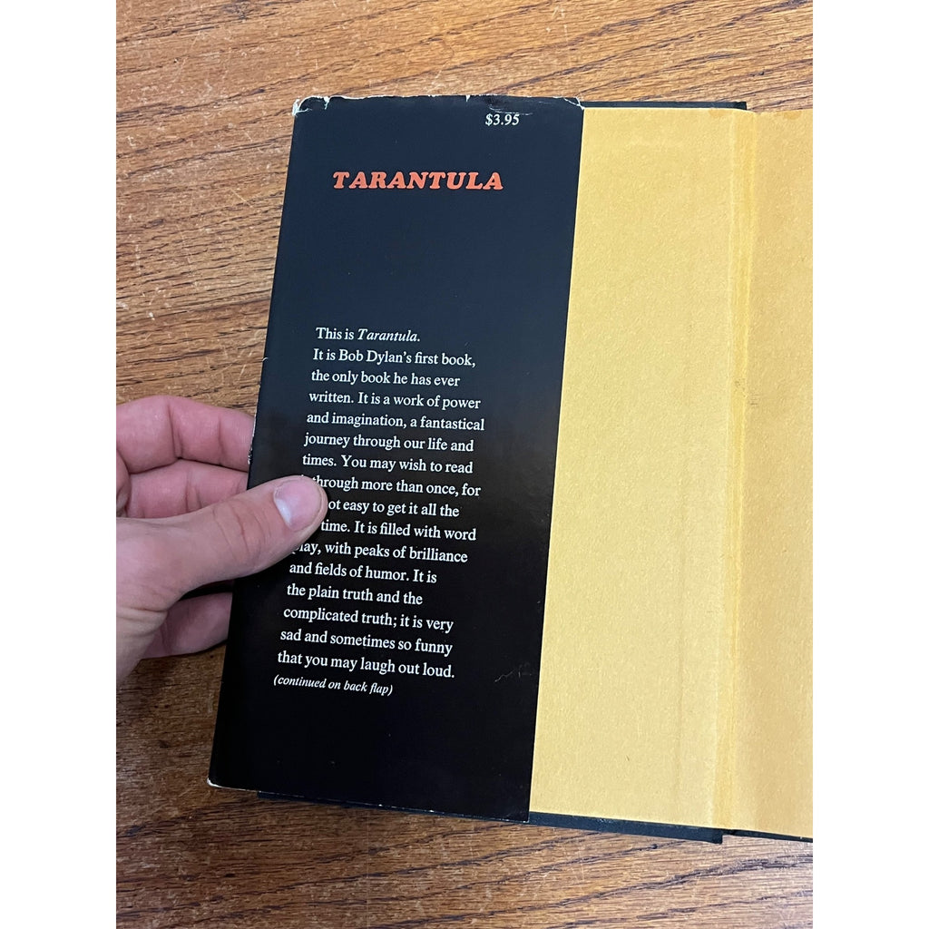 Tarantula, Bob Dylan, 1971. First Edition, First Printing Hardcover/ Dust Jacket