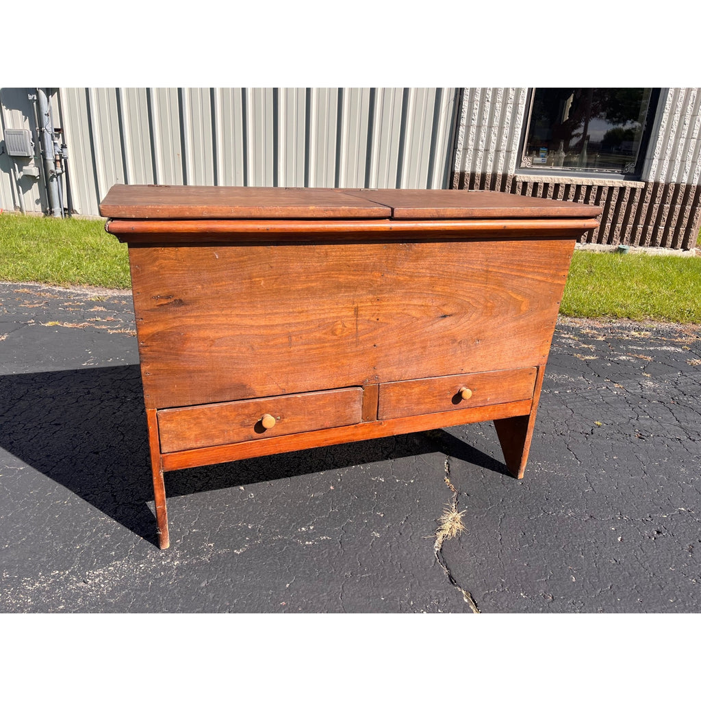 Antique Primitive 19th c. Dry Goods Storage Bin w/ Drawers Country Store Double Door