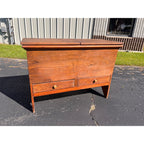 Antique Primitive 19th c. Dry Goods Storage Bin w/ Drawers Country Store Double Door