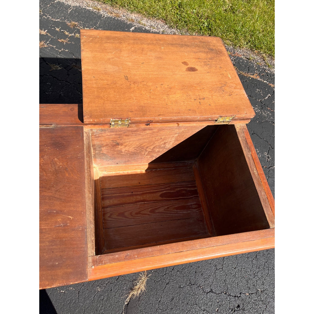 Antique Primitive 19th c. Dry Goods Storage Bin w/ Drawers Country Store Double Door