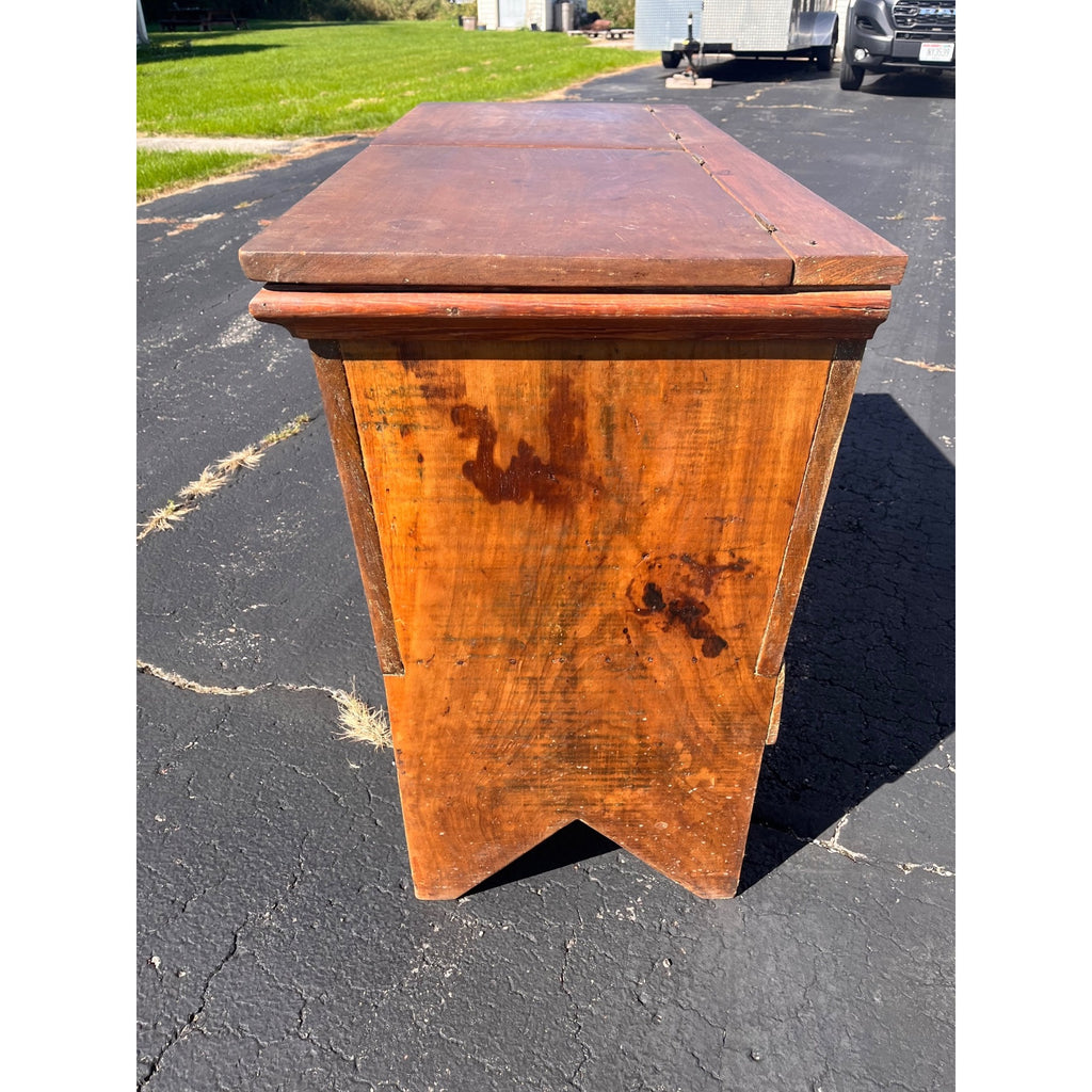 Antique Primitive 19th c. Dry Goods Storage Bin w/ Drawers Country Store Double Door