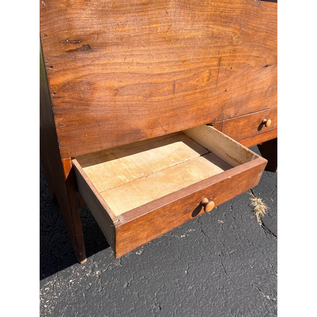 Antique Primitive 19th c. Dry Goods Storage Bin w/ Drawers Country Store Double Door