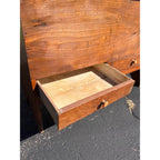 Antique Primitive 19th c. Dry Goods Storage Bin w/ Drawers Country Store Double Door