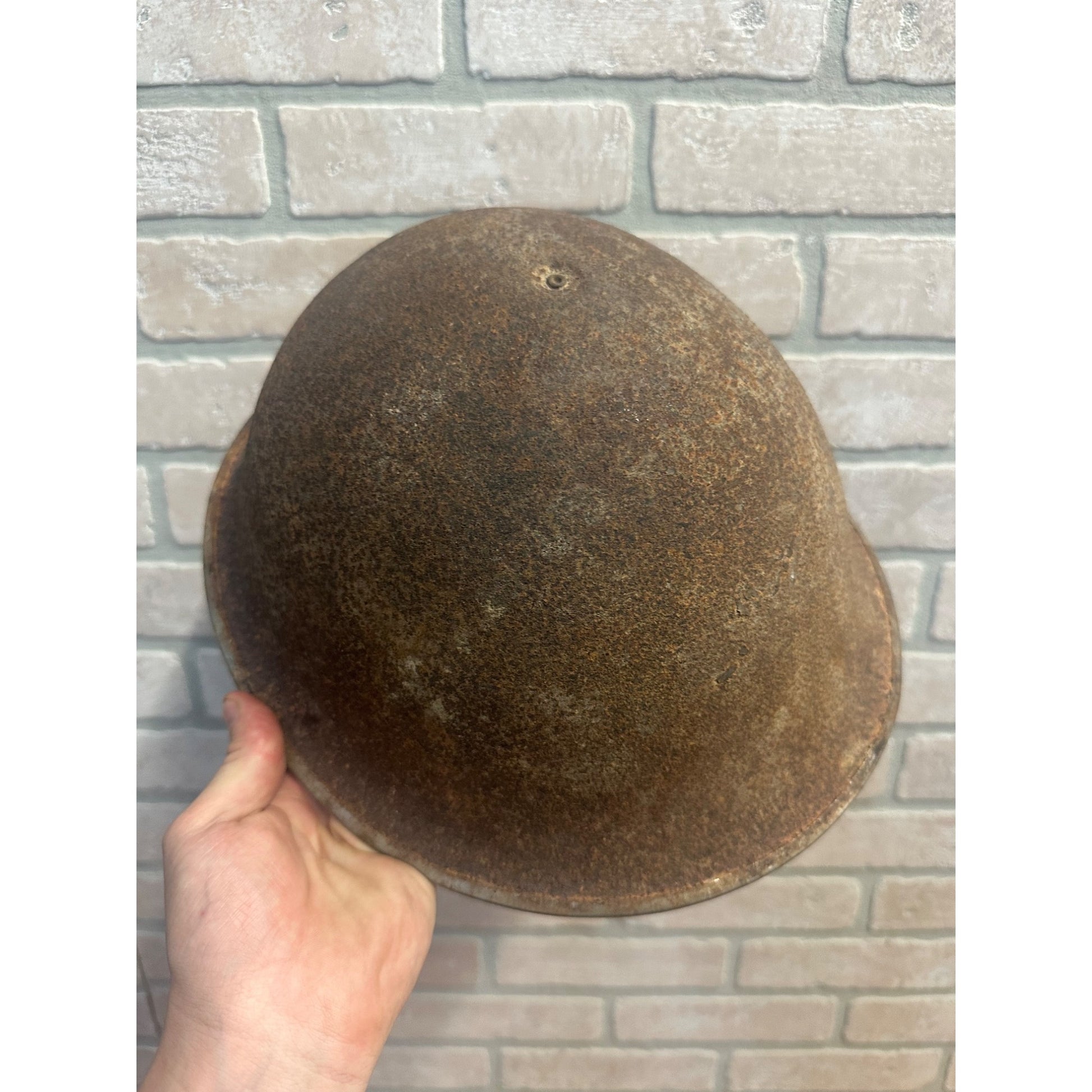 Original WWII Canadian / British Army Helmet Metal - No Liner