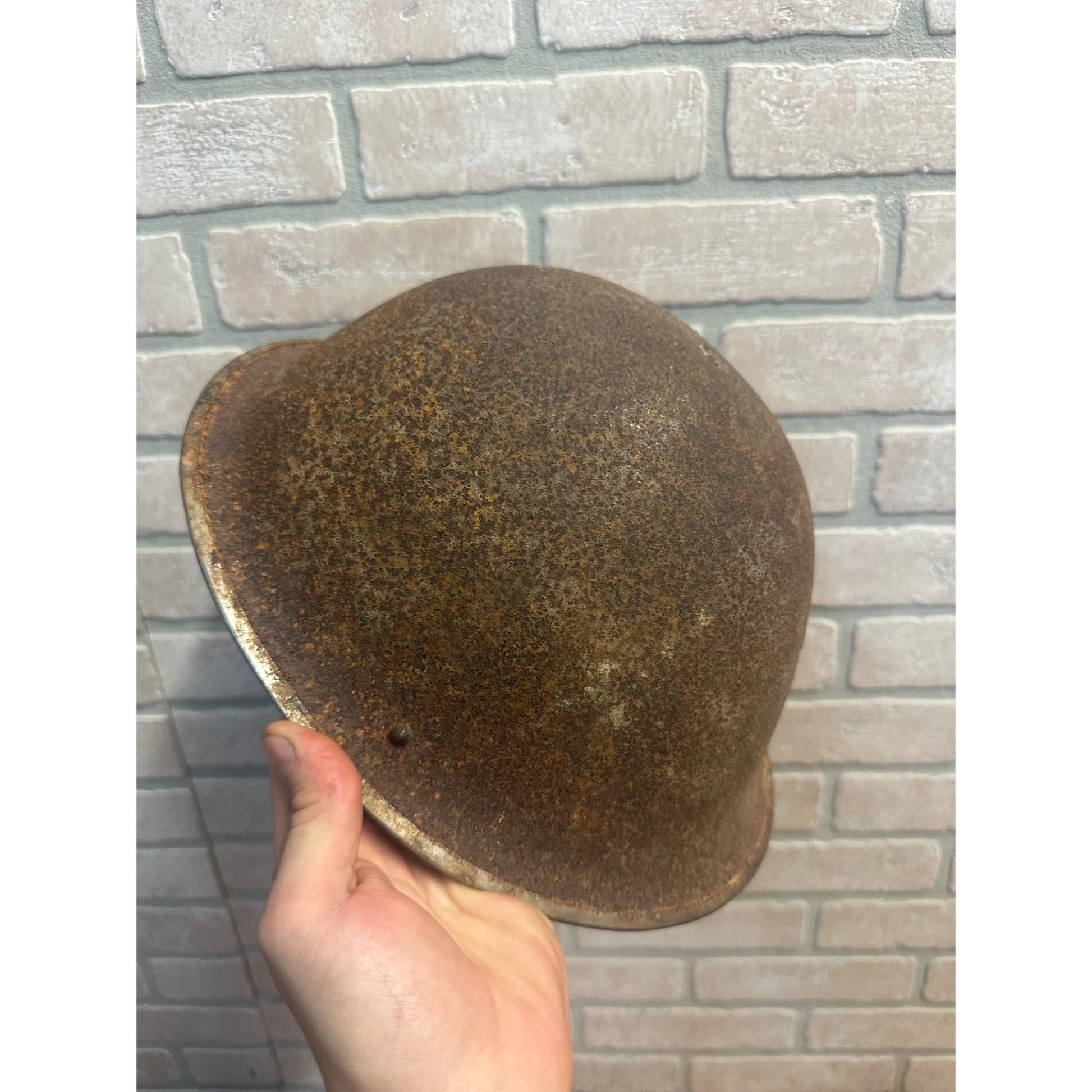 Original WWII Canadian / British Army Helmet Metal - No Liner