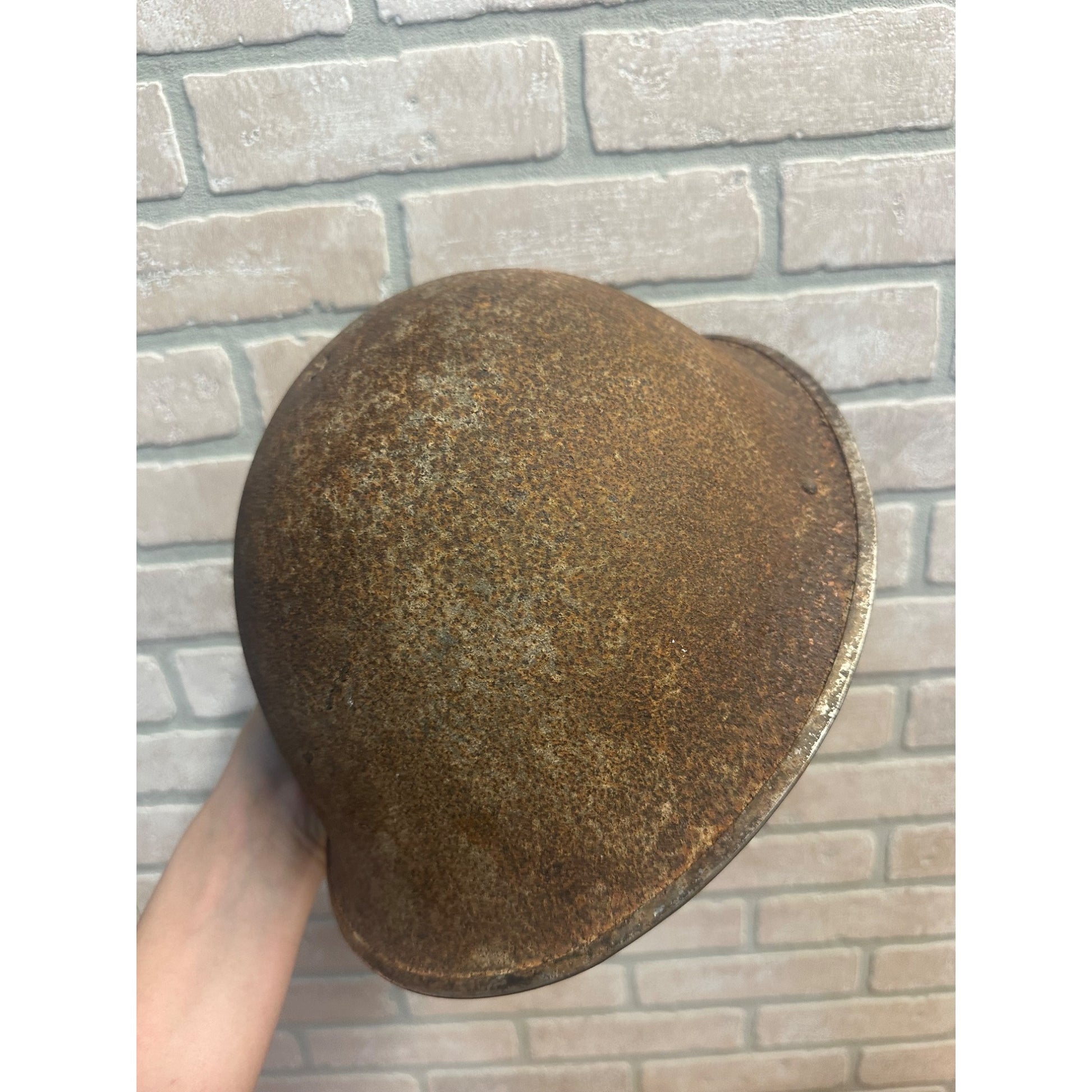 Original WWII Canadian / British Army Helmet Metal - No Liner
