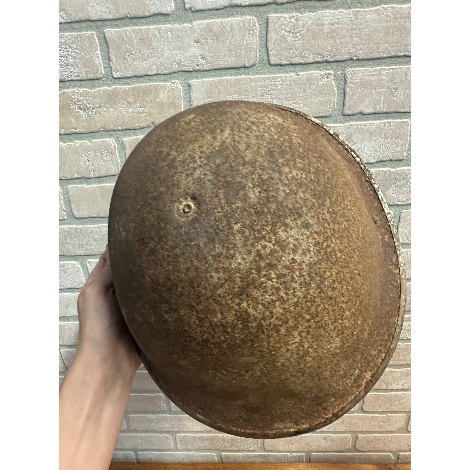 Original WWII Canadian / British Army Helmet Metal - No Liner