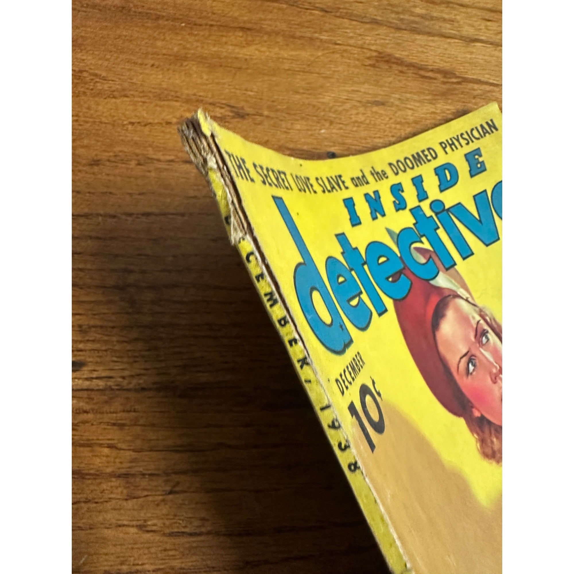 Inside Detective Magazine, December 1938, Vintage True Crime Stories, Pulp