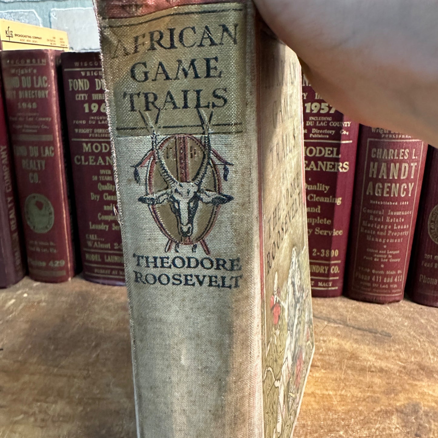 AFRICAN GAME TRAILS THEODORE ROOSEVELT 1910 BOOK SYNDICATE PUBLISHING