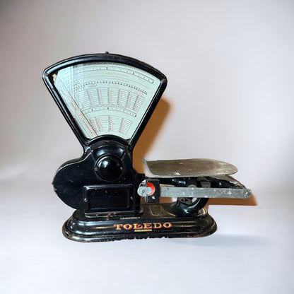 Antique Toledo Mailing Scale Black Industrial Scale