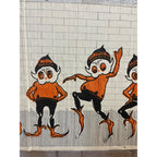 RARE 1920s Dennison Halloween Art Crepe Paper Palmer Cox Brownies Elf Elves JOLs