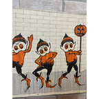 RARE 1920s Dennison Halloween Art Crepe Paper Palmer Cox Brownies Elf Elves JOLs