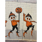 RARE 1920s Dennison Halloween Art Crepe Paper Palmer Cox Brownies Elf Elves JOLs