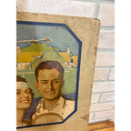 Vintage 1920's Art Deco Tennis Advertising Pebeco Tooth Paste Sign Dentistry