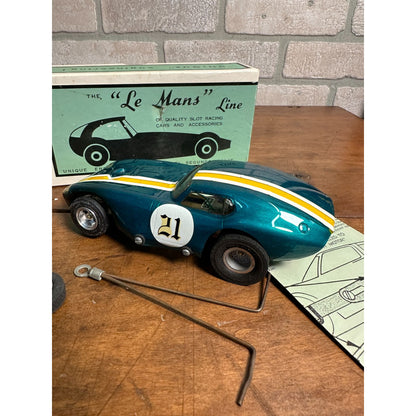 VINTAGE SLOT CAR THE "LE MANS" LINE " LITE-NING" 1/24 SCALE CAR #2417