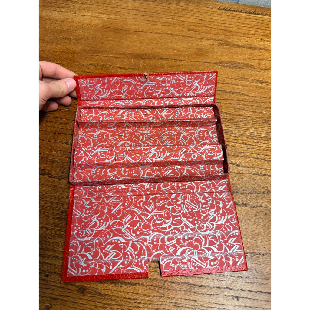 Vintage Our Gang School Box Pencil Case 1930s Baseball Graphics