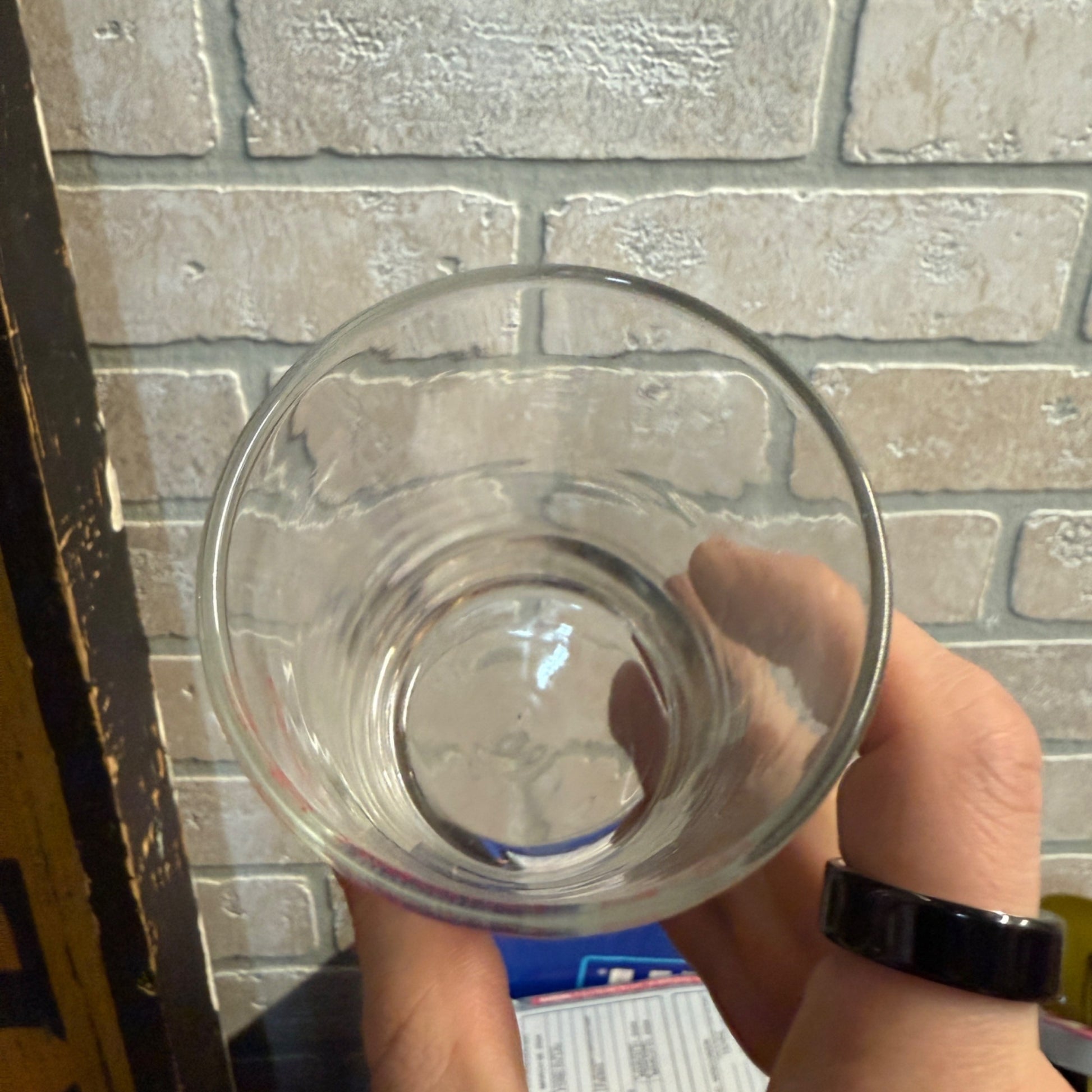 Vintage Pabst Blue Ribbon Original Beer Glass 4" Shorty Chaser 6 oz PBR 5 cent