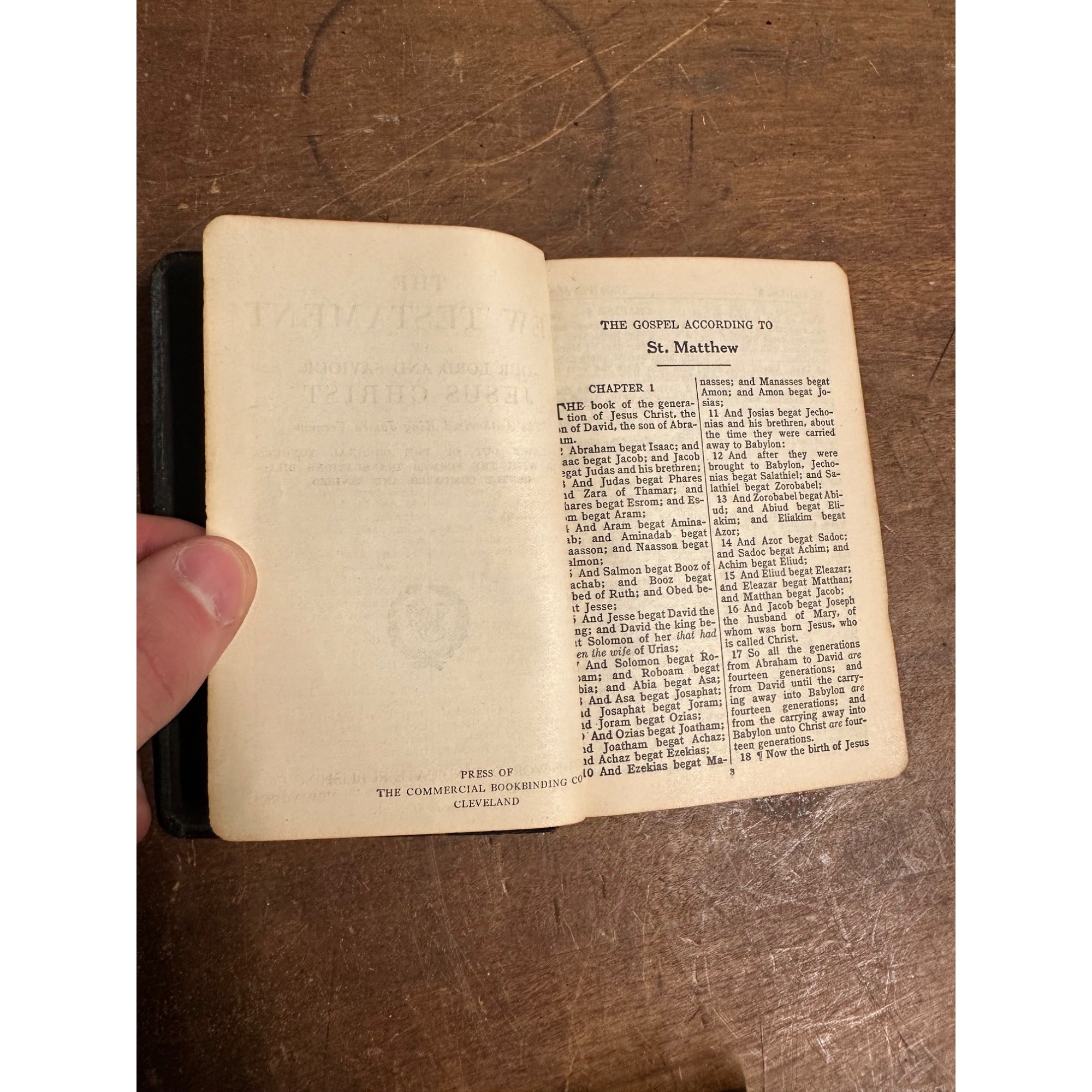 Vintage 1900s New Testament Holy Bible + German Song Book Leather Bound