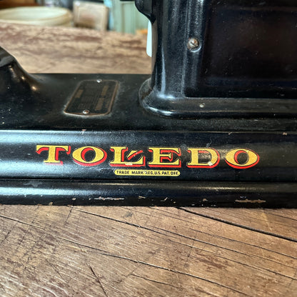 Antique Toledo Mailing Scale Black Industrial Scale