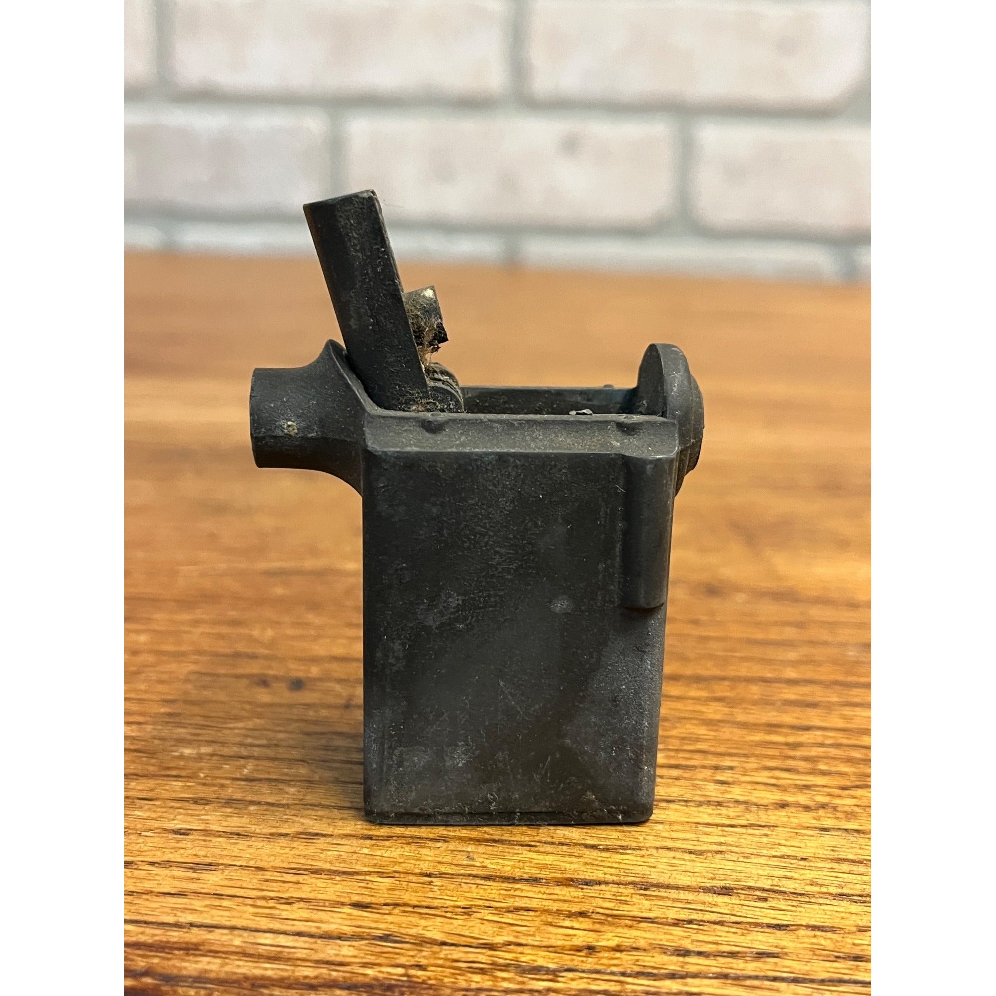 Antique Vintage Table Lighter Insert for Figural Negbaur Artillery Cannon Parts