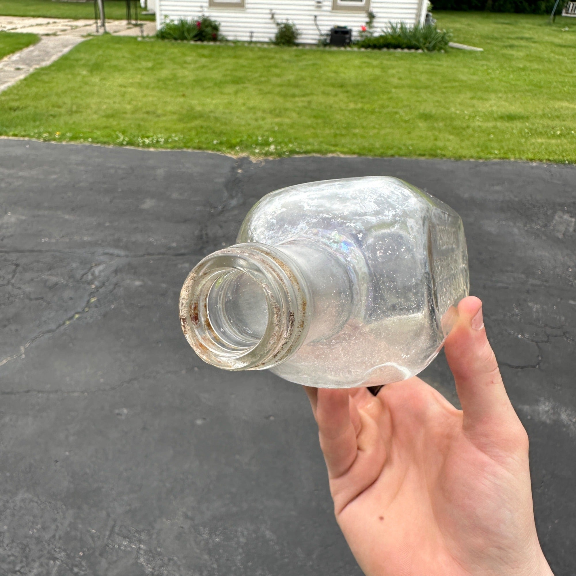 Antique THE RELIABLE OLD TIME PREP Dr. Peter Fahrney & Sons Co Chicago IL Bottle