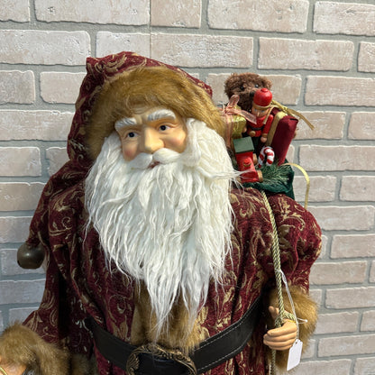 Vintage Style 3ft Christmas Santa Figure Statue