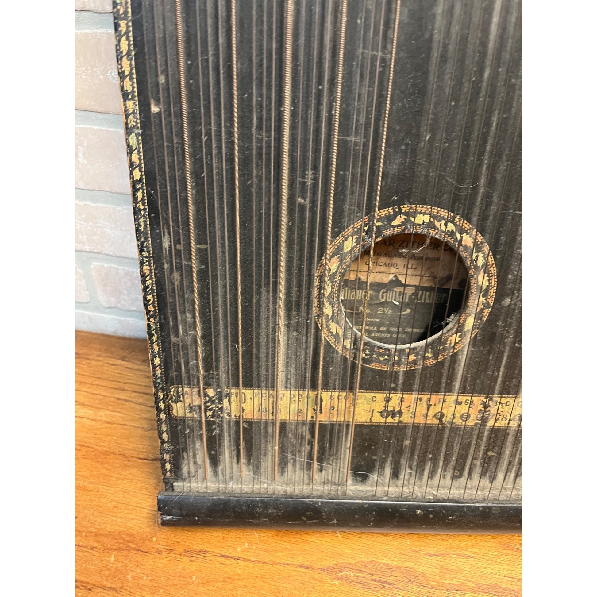 Antique Menzenhauer No. 2.5 Guitar Zither Wood Musical String Instrument