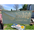 Vintage Velvet Pipe Tobacco Cloth Advertising Banner Sign General Store