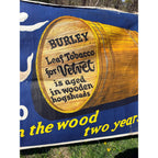 Vintage Velvet Pipe Tobacco Cloth Advertising Banner Sign General Store