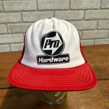 VINTAGE PRO HARDWARE CONSTRUCTION MEQUON WIS RETRO SNAPBACK HAT