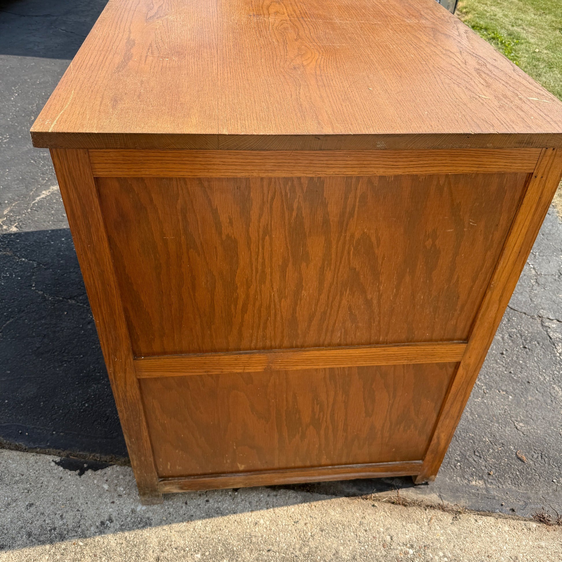Vintage Double Lateral Filing Cabinet Blueprint / Map Storage Industrial File Cabinet